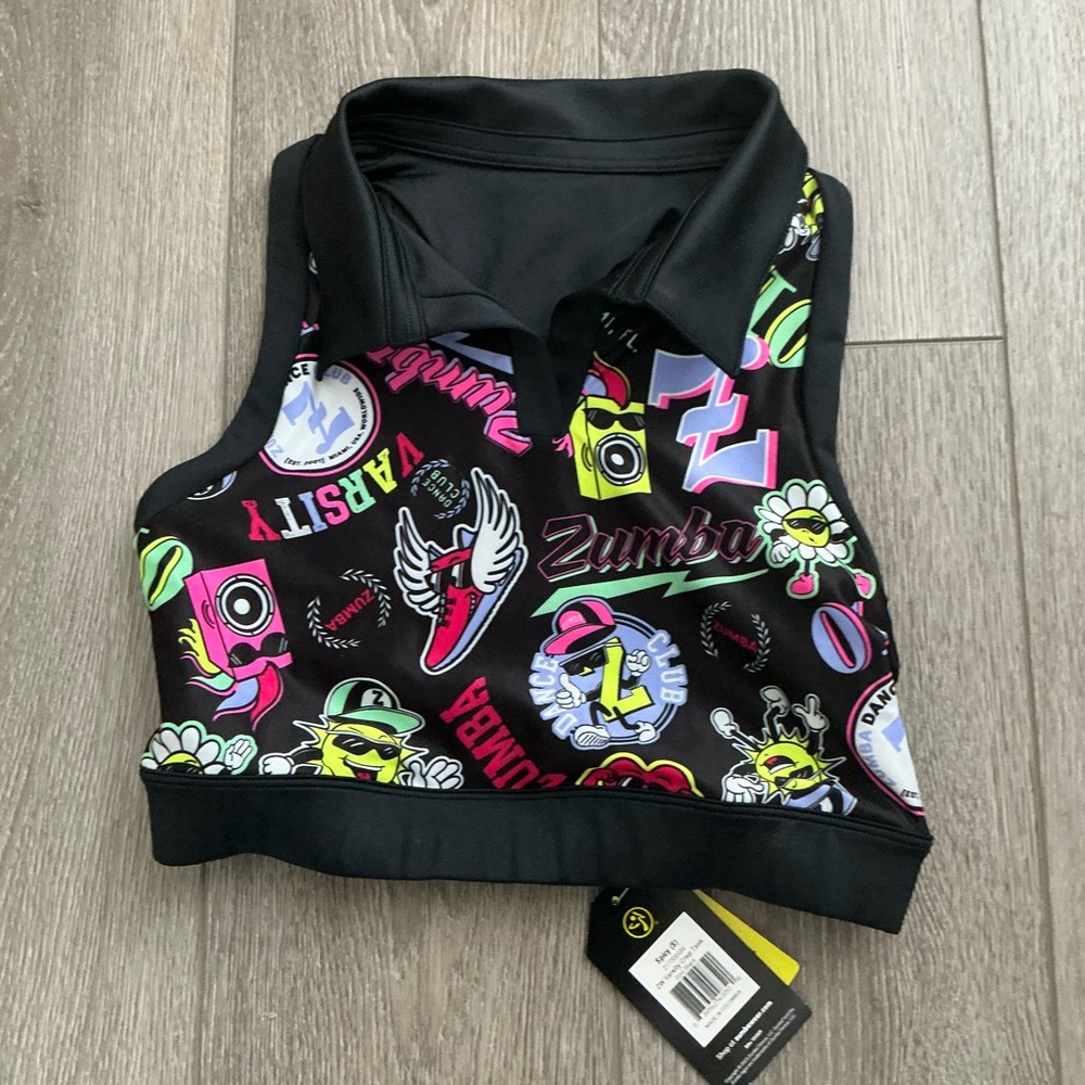 Zumba ZW varsity crop tank